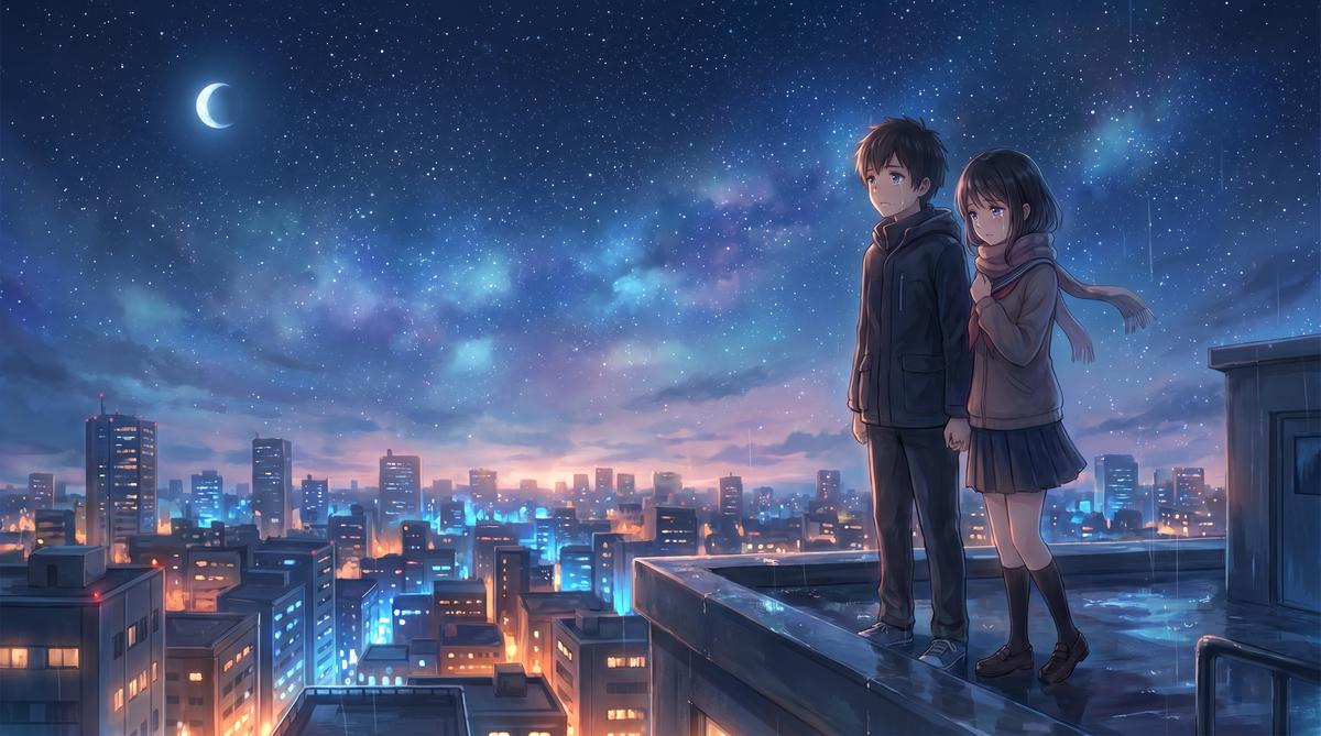 抖音揭秘动漫-星夜恋歌